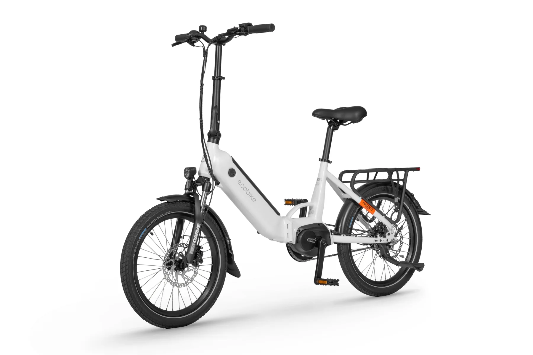 Ecobike Rhino Cruiser Biały rower elektryczny składany 20 cali