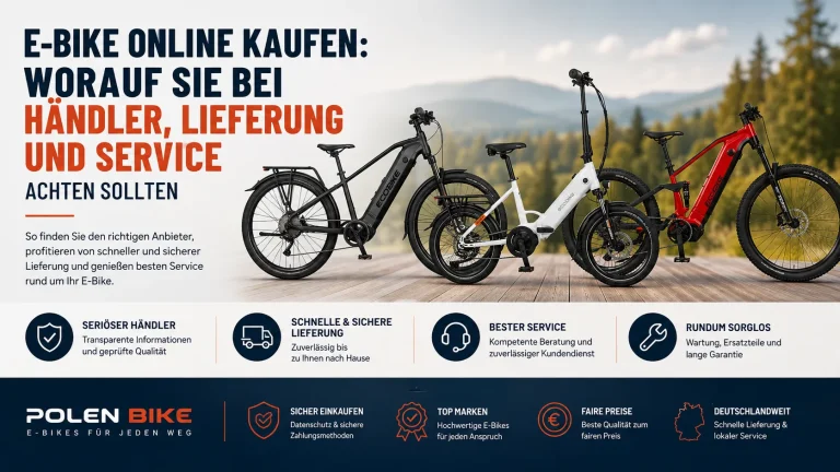 E-Bike online kaufen: Worauf Sie bei Händler, Lieferung und Service achten sollten