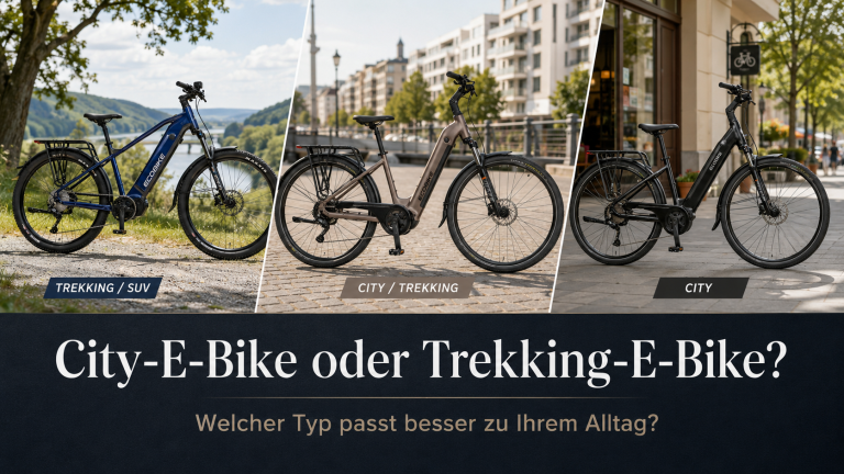 City-E-Bike oder Trekking-E-Bike? Welcher Typ passt besser zu Ihrem Alltag?
