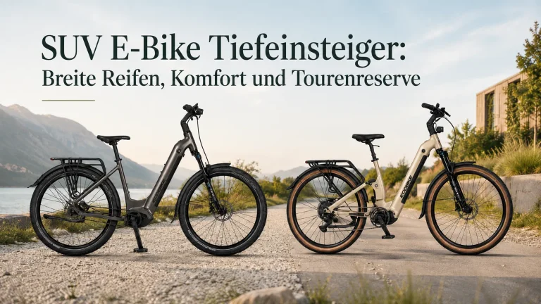 SUV E-Bike Tiefeinsteiger: Breite Reifen, Komfort und Tourenreserve
